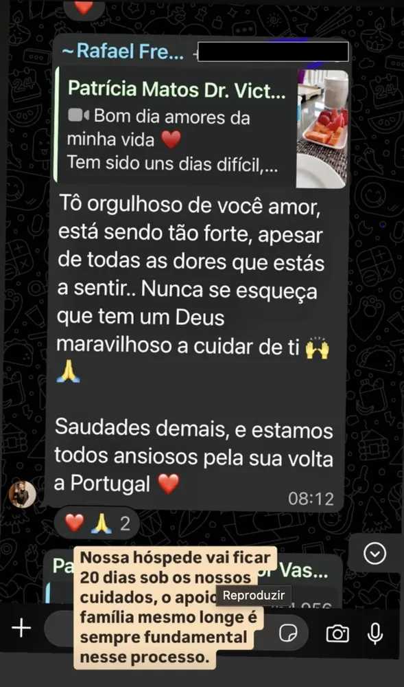 Print de depoimento de hóspede sobre a Casa di Lucy