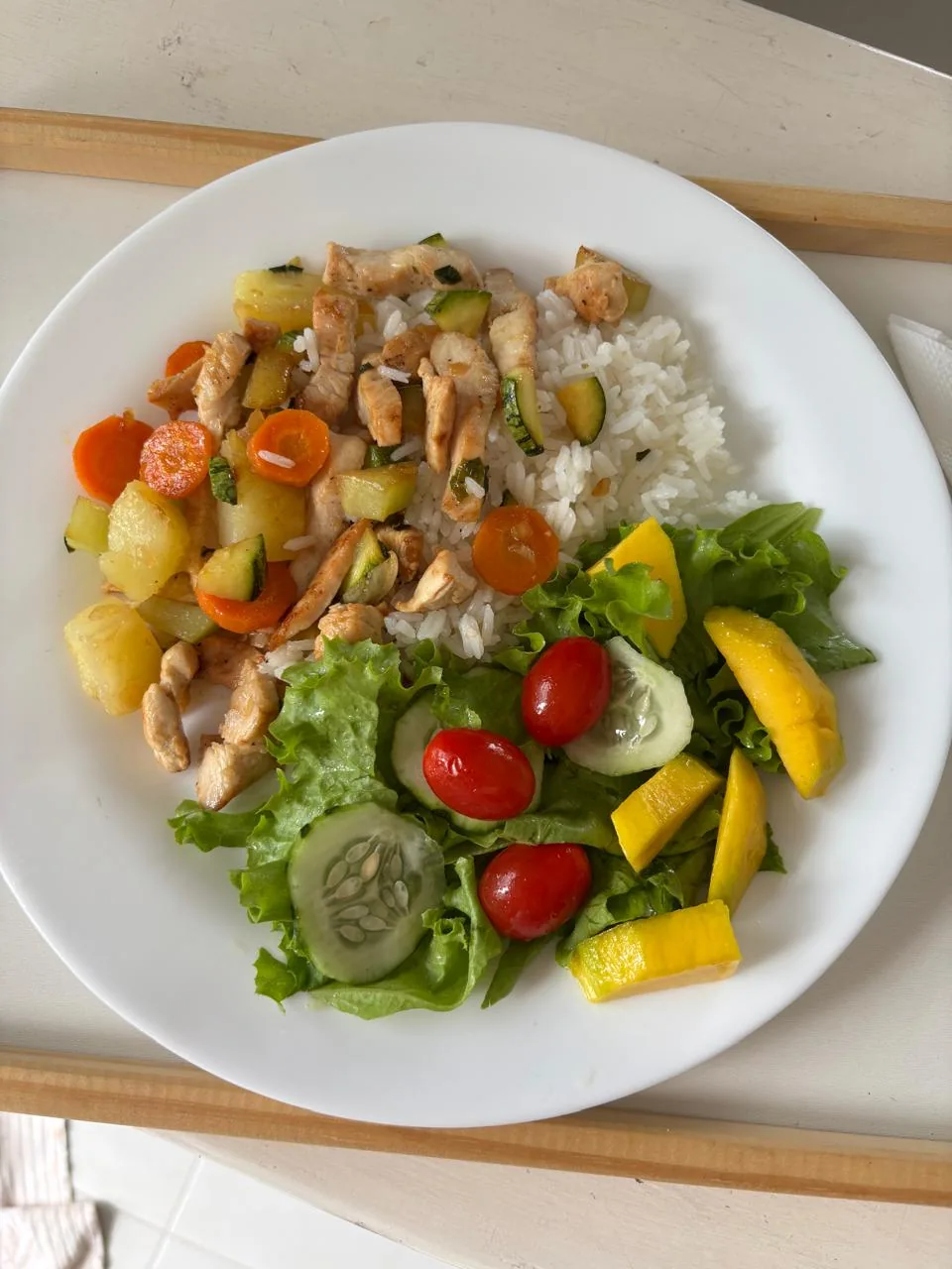 Refeição nutritiva e saudável